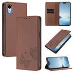 Capa para Telemóvel em Pele Vegana com RFID, Forte Íman Duplo Borboleta, Para iPhone X / XS, Para iPhone XR, Para iPhone XS Max, Para iPhone 8 Plus / 7 Plus