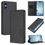 Capa para Telemóvel em Pele Vegana com RFID, Forte Íman Duplo Borboleta, Para iPhone X / XS, Para iPhone XR, Para iPhone XS Max, Para iPhone 8 Plus / 7 Plus