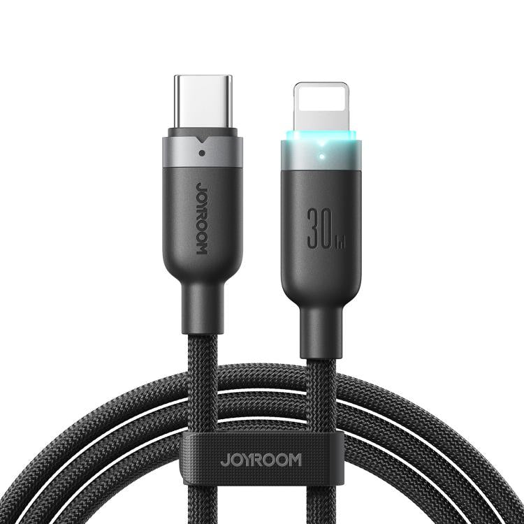 JOYROOM S-A63 StarWay Series 1.2m 30W Tipo-C para 8 Pinos Cabo de Dados de Carregamento Rápido com Desligamento Automático, Tipo-C para 8 Pinos