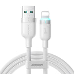 JOYROOM S-A63 StarWay Series 1.2m 3A USB-A para 8 Pinos Cabo de Dados de Carregamento Rápido com Desligamento Automático, USB-A para 8 Pinos