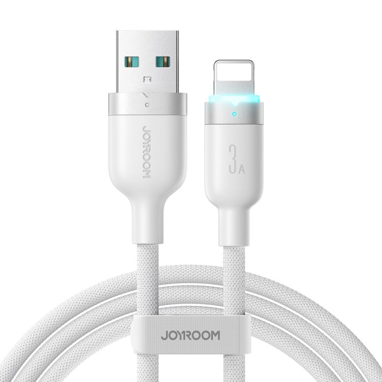 JOYROOM S-A63 StarWay Series 1.2m 3A USB-A para 8 Pinos Cabo de Dados de Carregamento Rápido com Desligamento Automático, USB-A para 8 Pinos
