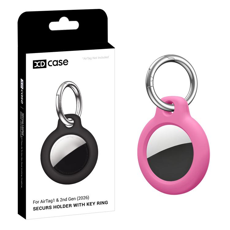Capa Protetora Rígida de Cor Sólida XDcase em PC com Argola para Chaves, 1UN (Preto), 1UN (Branco), 1UN (Vermelho Rosado), 1UN (Azul), 1UN (Rosa), 1UN (Verde Militar)