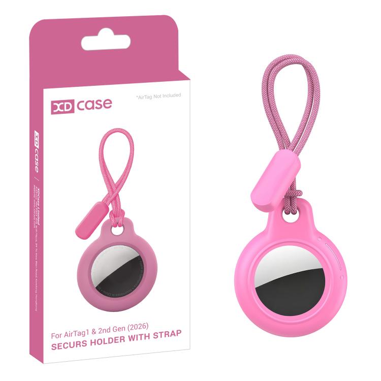 Capa Protetora Rígida de Cor Sólida XDcase com Correia, 1UN (Preto), 1UN (Branco), 1UN (Vermelho Rosado), 1UN (Azul)