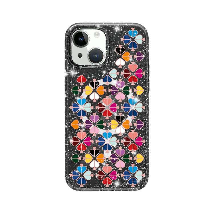 Capa Magnética com Padrão de Coração Vermelho Cristal Brilhante, Para iPhone 15, Para iPhone 14 Plus, Para iPhone 14, Para iPhone 14 Pro, Para iPhone 14 Pro Max, Para iPhone 13 Pro Max, Para iPhone 13 Pro, Para iPhone 13