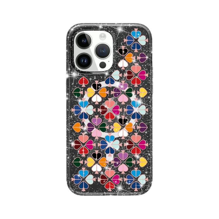 Capa Magnética com Padrão de Coração Vermelho Cristal Brilhante, Para iPhone 15, Para iPhone 14 Plus, Para iPhone 14, Para iPhone 14 Pro, Para iPhone 14 Pro Max, Para iPhone 13 Pro Max, Para iPhone 13 Pro, Para iPhone 13