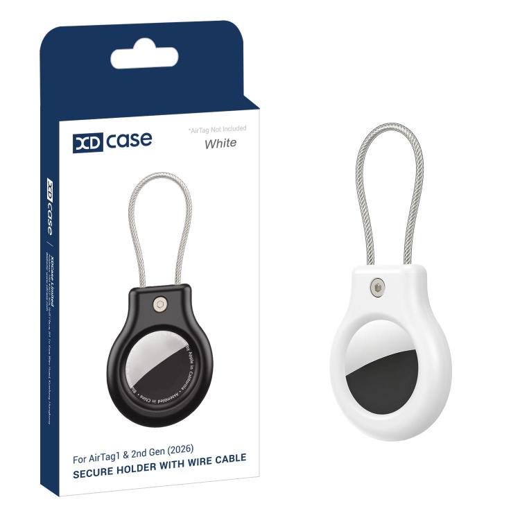 Estojo protetor oco de PC XDcase com fecho de segurança e correia metálica, 1 unidade (preto), 1 unidade (branco), 1 unidade (vermelho), 1 unidade (azul), 1 unidade (rosa), 1 unidade (laranja)