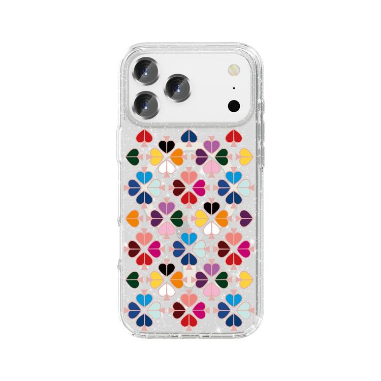 Capa de telemóvel magnética com padrão de coração vermelho cristal cintilante, para iPhone 17 Pro Max, para iPhone 17 Pro