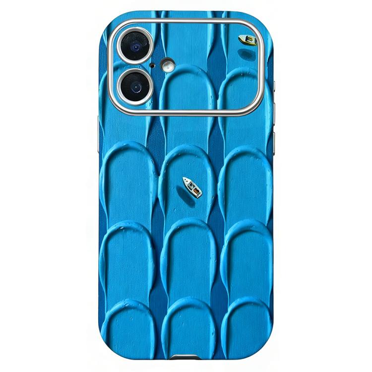 Capa de telemóvel em silicone com janela grande e bordas arredondadas, para iPhone 17 Pro Max, para iPhone 17 Pro, para iPhone 17, para iPhone Air, para iPhone 16 Pro Max, para iPhone 16 Pro, para iPhone 16 Plus, para iPhone 16