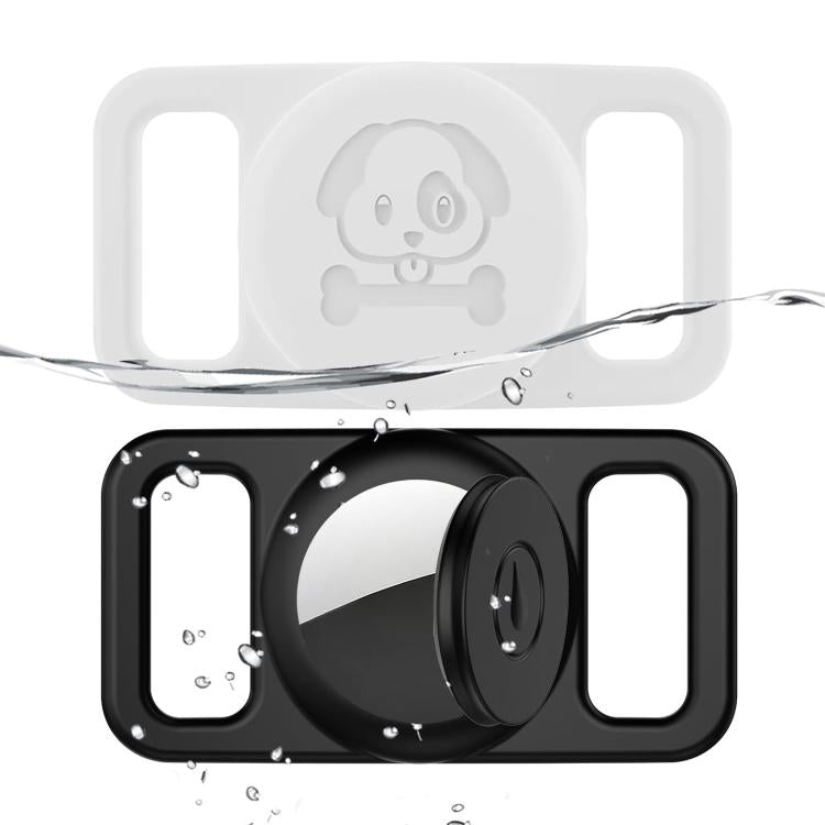 Estojo protetor impermeável de silicone com design de coleira para animais XDcase, 1 unidade (preto), 1 unidade (branco), 1 unidade (azul), 1 unidade (rosa), 1 unidade (vermelho), 1 unidade (verde menta), 1 unidade (roxo), 1 unidade (amarelo)