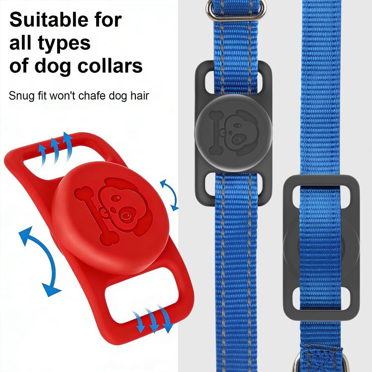 Estojo protetor impermeável de silicone com design de coleira para animais XDcase, 1 unidade (preto), 1 unidade (branco), 1 unidade (azul), 1 unidade (rosa), 1 unidade (vermelho), 1 unidade (verde menta), 1 unidade (roxo), 1 unidade (amarelo)