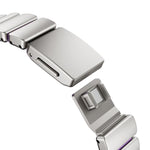 Pulseira de Relógio Magnética com Fivela Norman em Aço Inoxidável e Conta Única, Para Apple Watch 46mm / 49mm / 45mm / 44mm, Para Apple Watch 42mm / 41mm / 40mm / 38mm