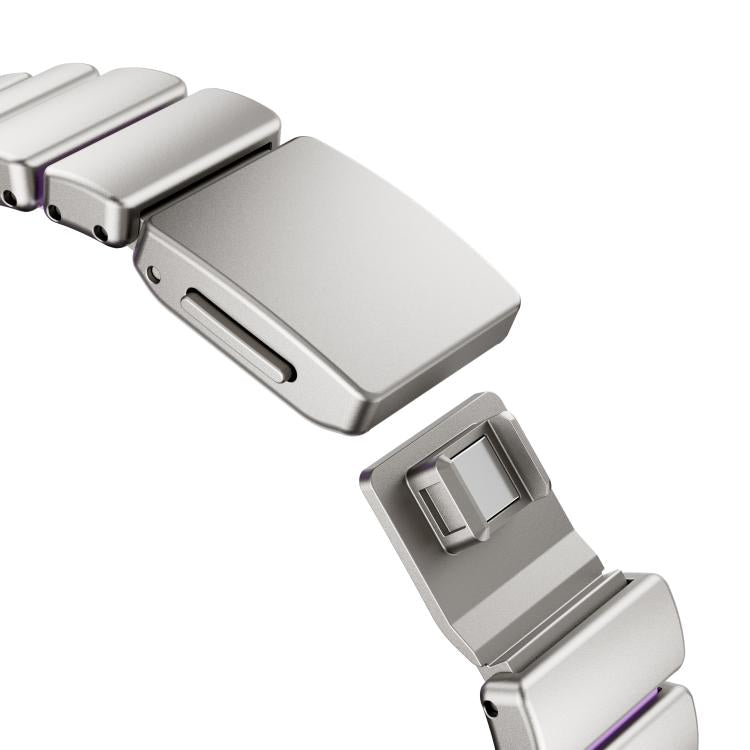 Pulseira de Relógio Magnética com Fivela Norman em Aço Inoxidável e Conta Única, Para Apple Watch 46mm / 49mm / 45mm / 44mm, Para Apple Watch 42mm / 41mm / 40mm / 38mm