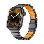 Pulseira de Relógio Magnética com Fivela Norman em Aço Inoxidável e Conta Única, Para Apple Watch 46mm / 49mm / 45mm / 44mm, Para Apple Watch 42mm / 41mm / 40mm / 38mm