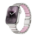Pulseira de Relógio Magnética com Fivela Norman em Aço Inoxidável e Conta Única, Para Apple Watch 46mm / 49mm / 45mm / 44mm, Para Apple Watch 42mm / 41mm / 40mm / 38mm