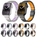 Pulseira de Relógio Magnética com Fivela Norman em Aço Inoxidável e Conta Única, Para Apple Watch 46mm / 49mm / 45mm / 44mm, Para Apple Watch 42mm / 41mm / 40mm / 38mm