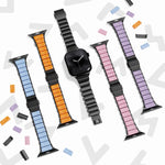 Pulseira de Relógio Magnética com Fivela Norman em Aço Inoxidável e Conta Única, Para Apple Watch 46mm / 49mm / 45mm / 44mm, Para Apple Watch 42mm / 41mm / 40mm / 38mm