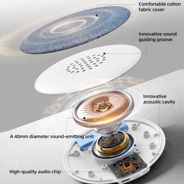 Máquina de Som Ultraleve X5 Pro com Almofada, Ruído Branco para Sono, Coluna Bluetooth Sem Fios