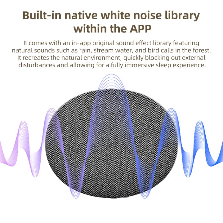 Máquina de Som Ultraleve X5 Pro com Almofada, Ruído Branco para Sono, Coluna Bluetooth Sem Fios