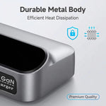 YMX-LCD405W 405W 3xType-C and 2xUSB GaN Smart Digital Display Multi-Function Charger, AU Plug, EU Plug, UK Plug, US Plug