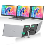 Monitor Portátil de Extensão de Ecrã Duplo Blackview DCM8 Pro 15,3 polegadas para Portáteis de 14-17,3 polegadas