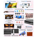 Monitor Portátil de Extensão de Ecrã Duplo Blackview DCM8 Pro 15,3 polegadas para Portáteis de 14-17,3 polegadas