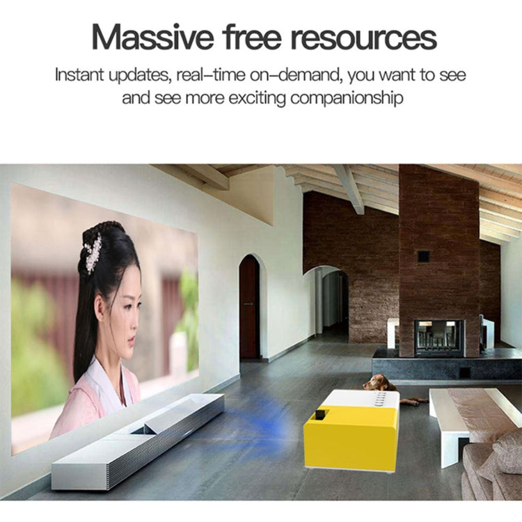 Projetor digital LED HD portátil J9 1920x1080P 15 ANSI para cinema em casa, versão básica, ficha EU, US, UK, AU
