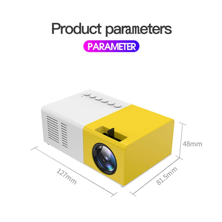 Projetor digital LED HD portátil J9 1920x1080P 15 ANSI para cinema em casa, versão básica, ficha EU, US, UK, AU