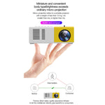 Projetor digital LED HD portátil J9 1920x1080P 15 ANSI para cinema em casa, versão básica, ficha EU, US, UK, AU