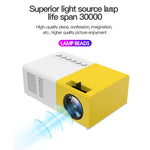 Projetor digital LED HD portátil J9 1920x1080P 15 ANSI para cinema em casa, versão básica, ficha EU, US, UK, AU