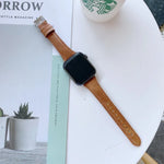 Pulseira de Substituição em Pele Genuína de Dupla Face, Para Apple Watch Série 7 41mm / & 6 & SE & 5 & 4 40mm, Para Apple Watch Série 7 45mm / & 6 & SE & 5 & 4 44mm