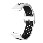 Para Samsung Galaxy Watch Active2 44mm Correia Substituta de Silicone Bicolor