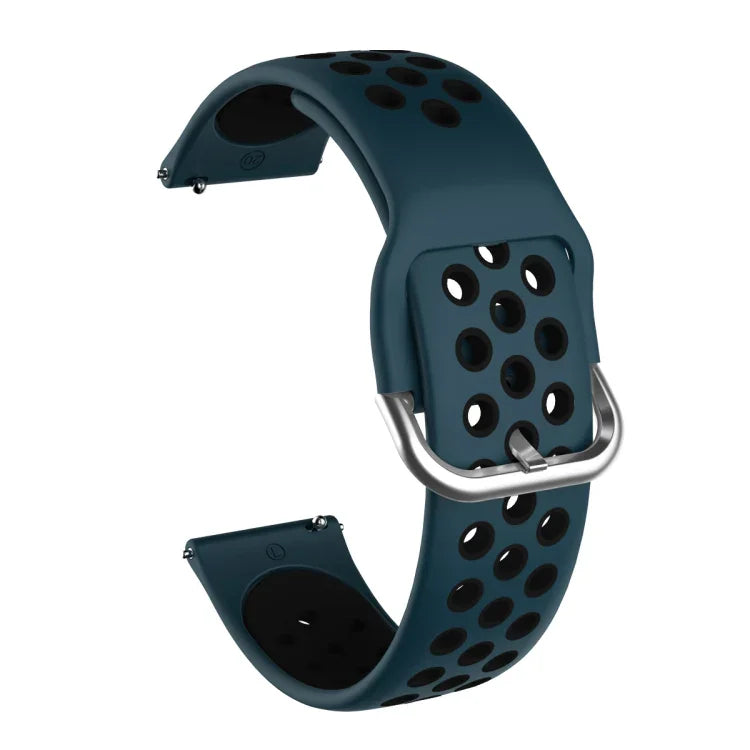 Para Samsung Galaxy Watch Active2 44mm Correia Substituta de Silicone Bicolor