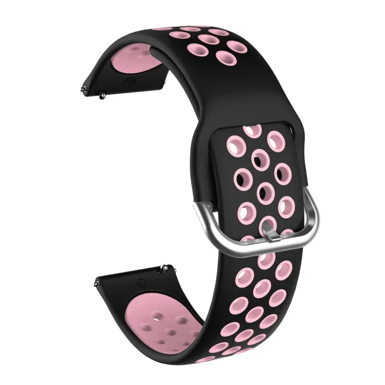 Para Samsung Galaxy Watch Active2 44mm Correia Substituta de Silicone Bicolor