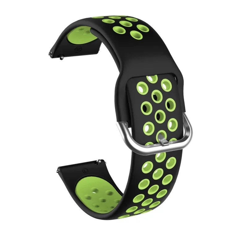 Para Samsung Galaxy Watch Active2 44mm Correia Substituta de Silicone Bicolor