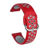 Para Samsung Galaxy Watch Active2 44mm Correia Substituta de Silicone Bicolor