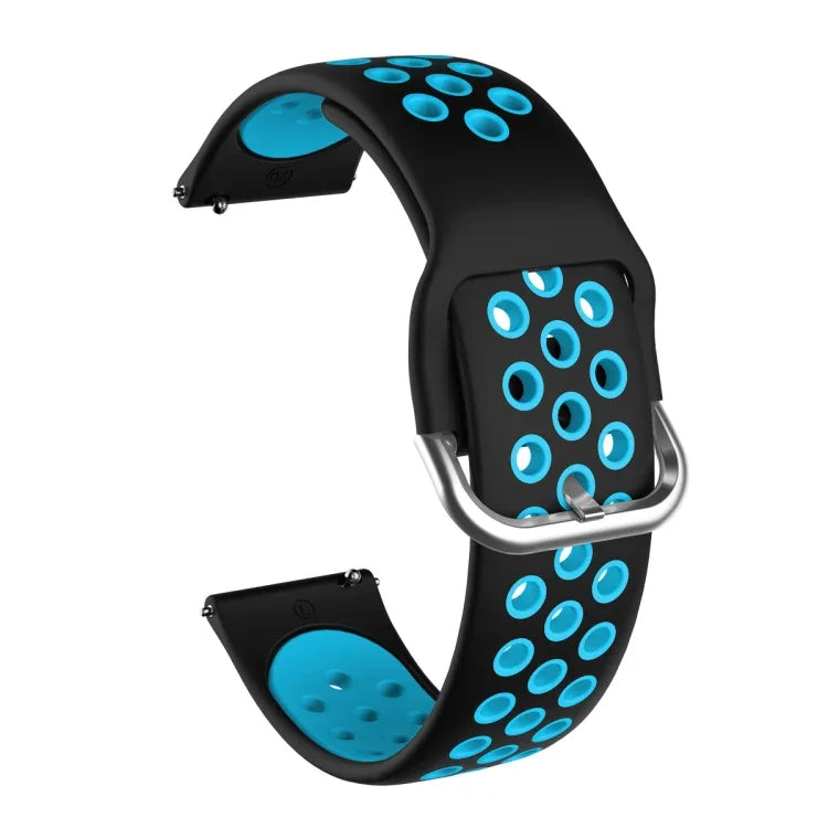 Para Samsung Galaxy Watch Active2 44mm Correia Substituta de Silicone Bicolor