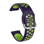 Para Samsung Galaxy Watch Active2 44mm Correia Substituta de Silicone Bicolor