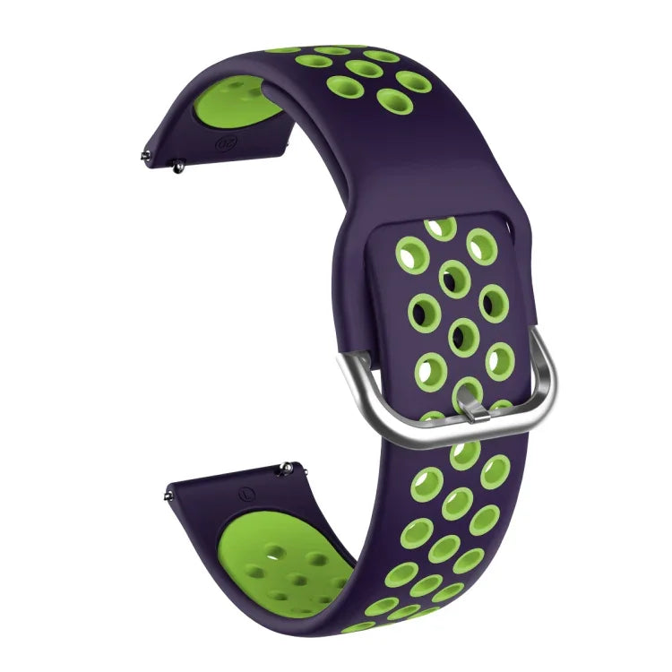 Para Samsung Galaxy Watch Active2 44mm Correia Substituta de Silicone Bicolor