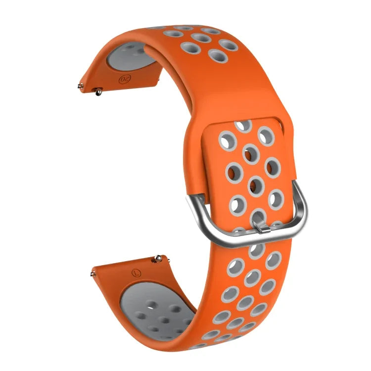 Para Samsung Galaxy Watch Active2 44mm Correia Substituta de Silicone Bicolor