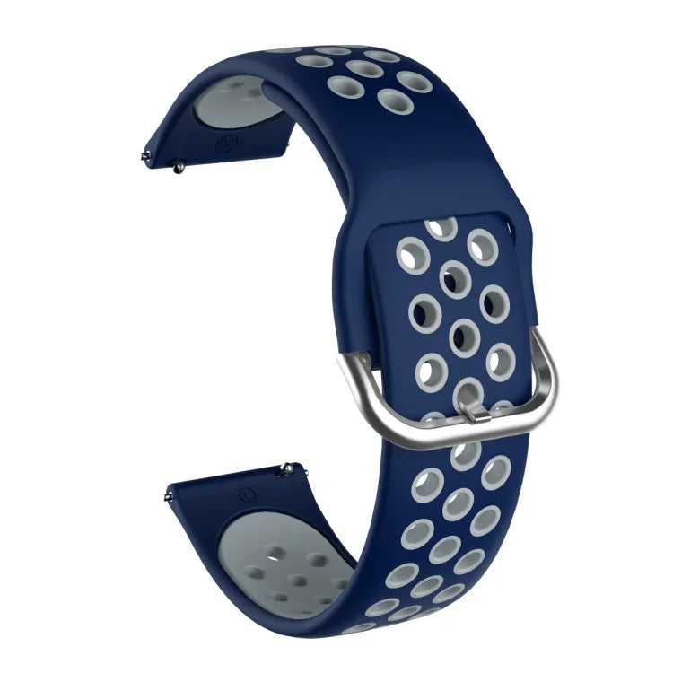 Para Samsung Galaxy Watch Active2 44mm Correia Substituta de Silicone Bicolor