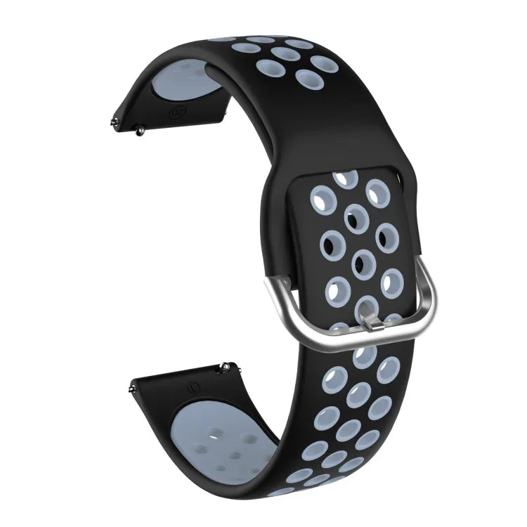 Para Samsung Galaxy Watch Active2 44mm Correia Substituta de Silicone Bicolor