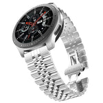 Correia Substituta de Aço com Cinco Contas, 20mm Para Samsung Galaxy Watch 3 41mm, 22mm Para Samsung Galaxy Watch 3 45mm, 20mm Para Amazfit GTR 2 / Amazfit GTR 47mm, 22mm Para Amazfit GTR 42mm, 20mm Para Huawei Watch GT 2 42mm