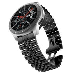 Correia Substituta de Aço com Cinco Contas, 20mm Para Samsung Galaxy Watch 3 41mm, 22mm Para Samsung Galaxy Watch 3 45mm, 20mm Para Amazfit GTR 2 / Amazfit GTR 47mm, 22mm Para Amazfit GTR 42mm, 20mm Para Huawei Watch GT 2 42mm