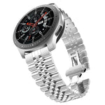 Correia Substituta de Aço com Cinco Contas, 20mm Para Samsung Galaxy Watch 3 41mm, 22mm Para Samsung Galaxy Watch 3 45mm, 20mm Para Amazfit GTR 2 / Amazfit GTR 47mm, 22mm Para Amazfit GTR 42mm, 20mm Para Huawei Watch GT 2 42mm