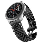 Correia Substituta de Aço com Cinco Contas, 20mm Para Samsung Galaxy Watch 3 41mm, 22mm Para Samsung Galaxy Watch 3 45mm, 20mm Para Amazfit GTR 2 / Amazfit GTR 47mm, 22mm Para Amazfit GTR 42mm, 20mm Para Huawei Watch GT 2 42mm