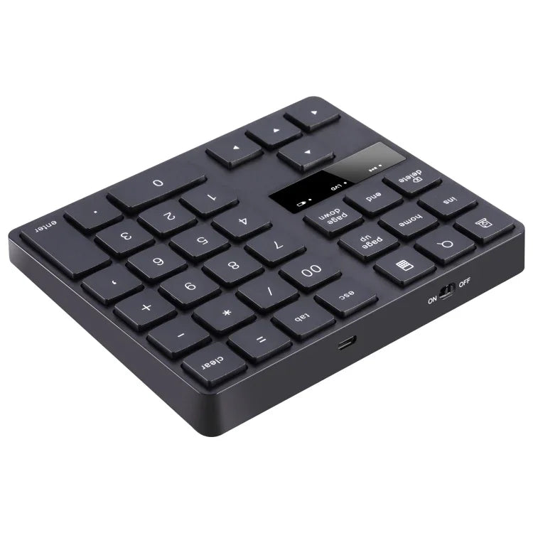 Teclado Digital Ultra-fino 533 com 35 Teclas e Carregamento Sem Fios 2.4G