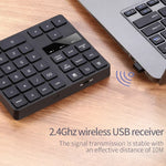 Teclado Digital Ultra-fino 533 com 35 Teclas e Carregamento Sem Fios 2.4G