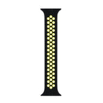 Pulseira Elástica de Silicone Para Apple Watch Série 6 & SE & 5 & 4 40mm / 3 & 2 & 1 38mm, 135mm (Preto Amarelo), 135mm (Preto Cinzento), 150mm (Vermelho Preto)