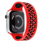 Pulseira Elástica de Silicone Para Apple Watch Série 6 & SE & 5 & 4 40mm / 3 & 2 & 1 38mm, 135mm (Preto Amarelo), 135mm (Preto Cinzento), 150mm (Vermelho Preto)
