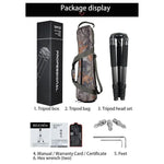 BEXIN ST424C Tripé Grande Fotográfico em Fibra de Carbono Resistente para Filmadora, Tubo Máximo: 40mm, ST424C